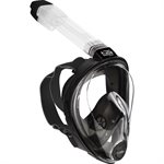 Full Face Snorkeling Mask - Black, Medium